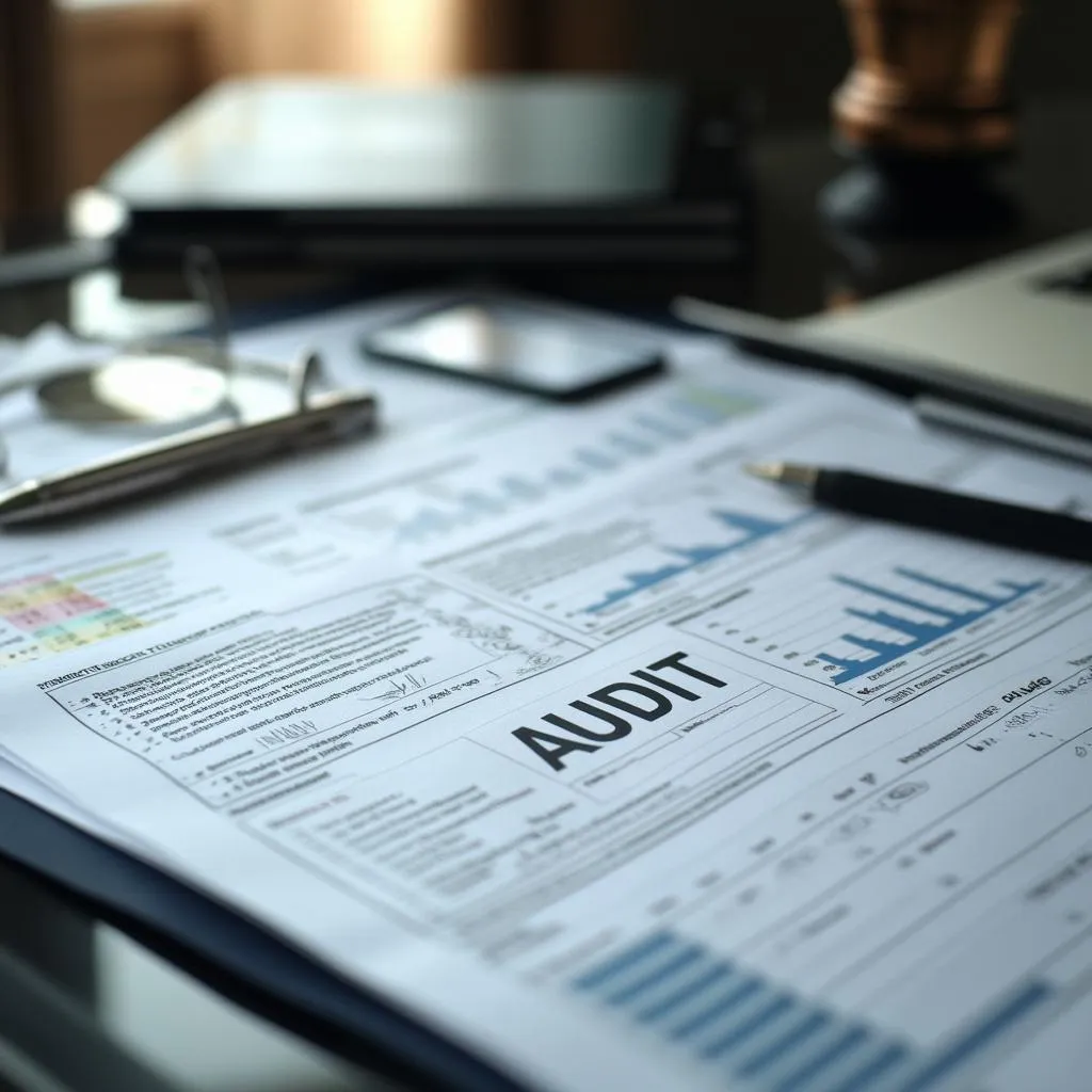 Detalle de un informe de auditoría profesional