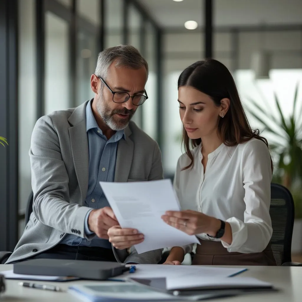 Consultor de AuditFin asesorando a un cliente
